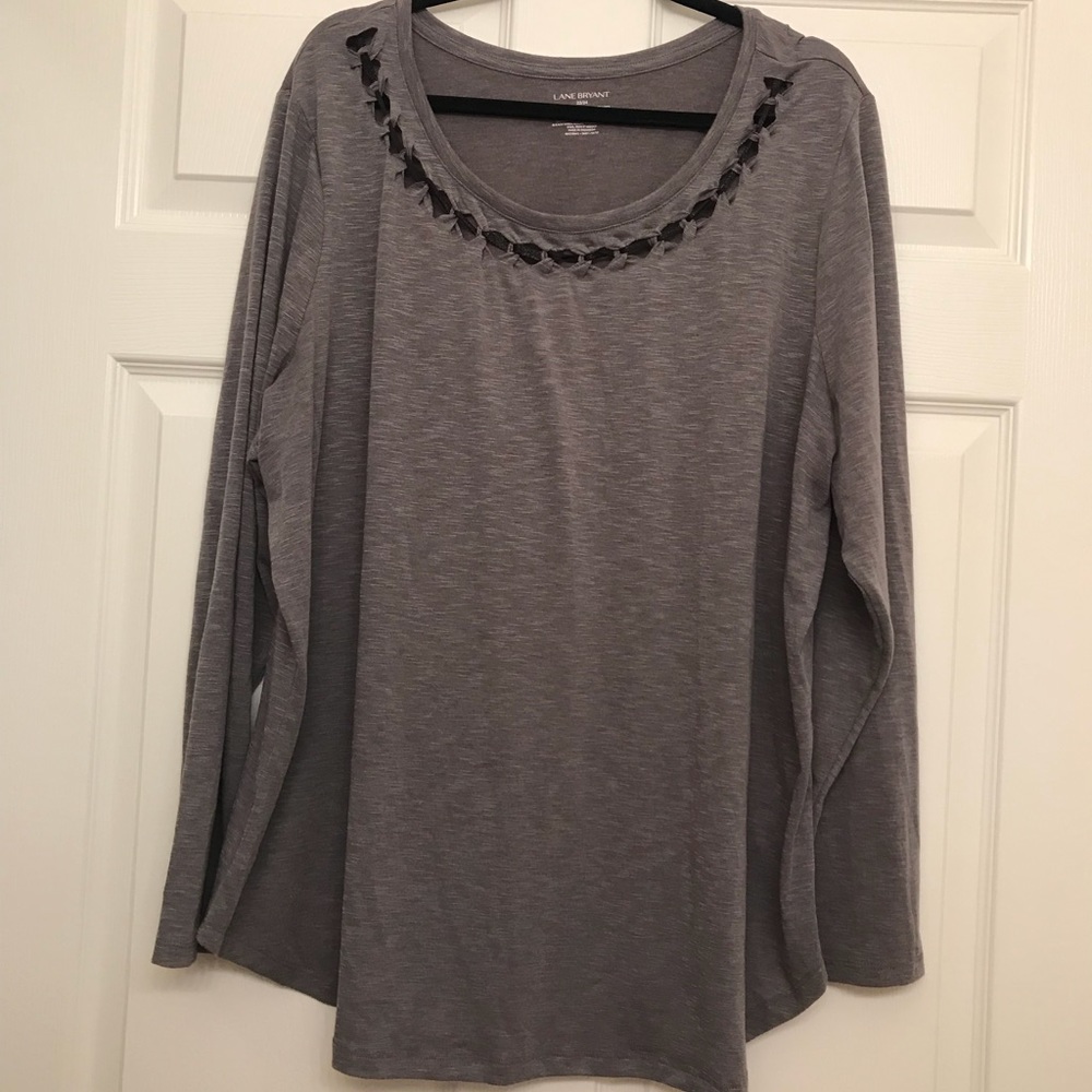 👚2 for $12👕 Lane Bryant Grey Shirt 22/24